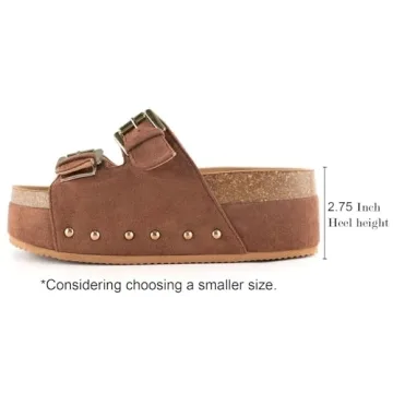 JORISTIMO Women's Stylish Cork Flatform Sandals Online