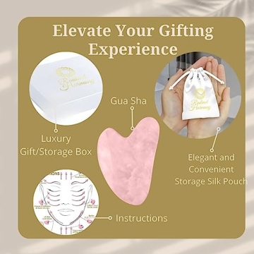 Radiant Harmony Gua Sha - Authentic Rose Quartz Facial Tool