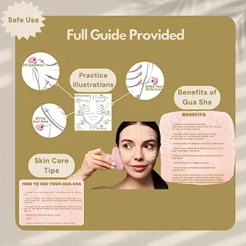 Radiant Harmony Gua Sha - Authentic Rose Quartz Facial Tool