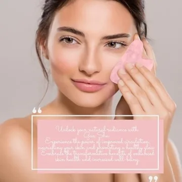 Radiant Harmony Gua Sha - Authentic Rose Quartz Facial Tool