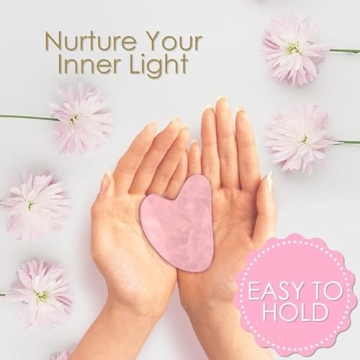 Radiant Harmony Gua Sha - Authentic Rose Quartz Facial Tool