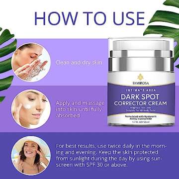 Famirosa Dark Spot Corrector Cream for Radiant Skin