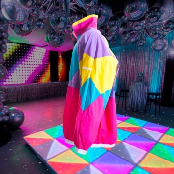 Funny Guy Mugs Retro Neon Windbreaker for All