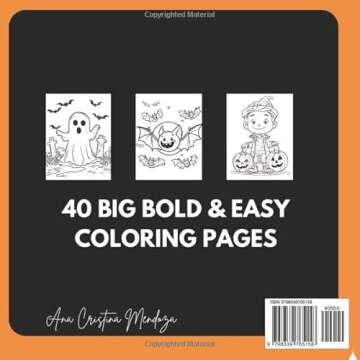 Cutie Spooky: Bold & Easy Coloring Book for All Ages