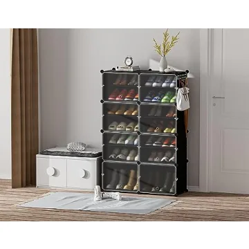 HOMIDEC 8 Tier Shoe Rack for 32 Pairs of Shoes