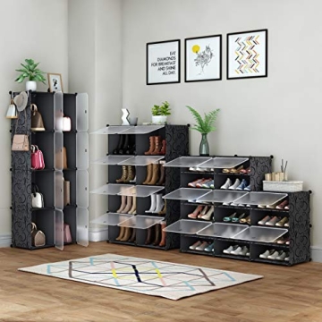 HOMIDEC 8 Tier Shoe Rack for 32 Pairs of Shoes