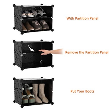 HOMIDEC 8 Tier Shoe Rack for 32 Pairs of Shoes