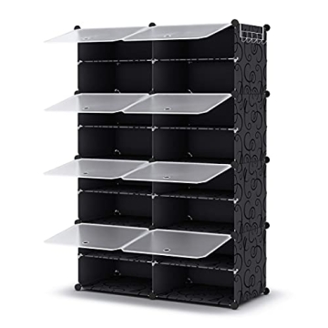 HOMIDEC 8 Tier Shoe Rack for 32 Pairs of Shoes