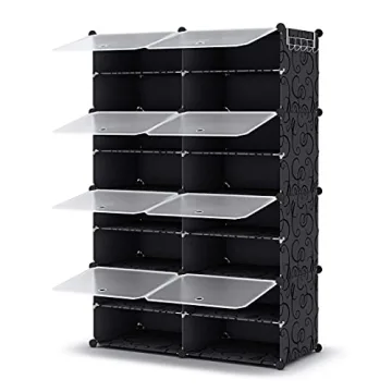HOMIDEC 8 Tier Shoe Rack for 32 Pairs of Shoes