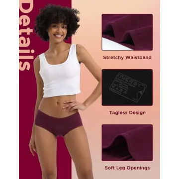 INNERSY Women's Hipster Period Underwear for Menstruation