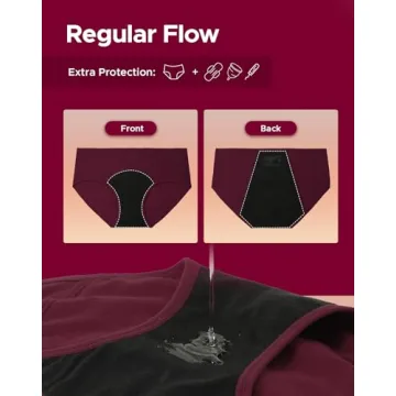 INNERSY Women's Hipster Period Underwear for Menstruation