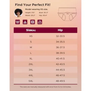 INNERSY Women's Hipster Period Underwear for Menstruation