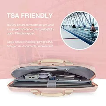 BAGSMART Women’s Laptop Bag - Durable & Stylish