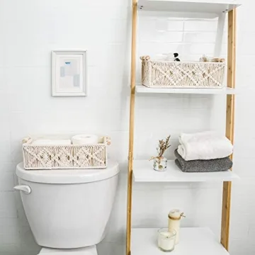 Mkono Macrame Storage Baskets for Stylish Organization