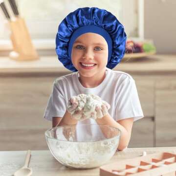 Cute Satin Bonnet Set for Kids - Frizz-Free Sleeping Caps
