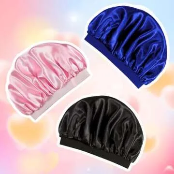 Cute Satin Bonnet Set for Kids - Frizz-Free Sleeping Caps