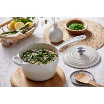 Le Creuset Enameled Cast Iron Signature Saucepan, 2.25 qt., Caribbean