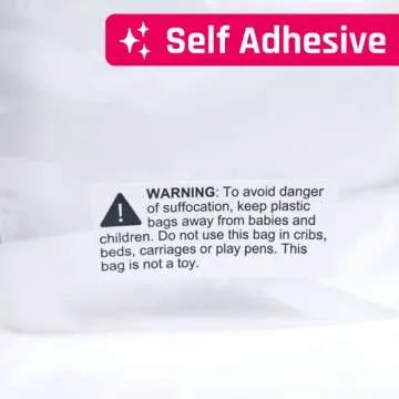 Rectangular Suffocation Warning Labels Pack of 1000