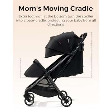 Momcozy ClickGo Lightweight Stroller for Easy Travel