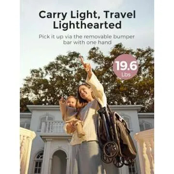Momcozy ClickGo Lightweight Stroller for Easy Travel