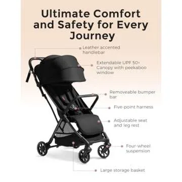 Momcozy ClickGo Lightweight Stroller for Easy Travel