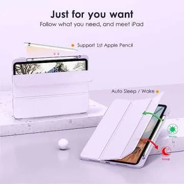 Stylish VIKESI Clear Case for iPad 11-inch 2025 & 10.9-inch 2022