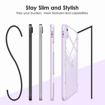 Stylish VIKESI Clear Case for iPad 11-inch 2025 & 10.9-inch 2022