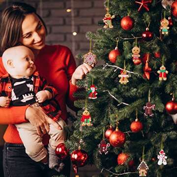 12pcs Christmas Ornaments Cute Snowman Xmas Tree Decorations Santa Claus Plastic Figurines Ornaments...