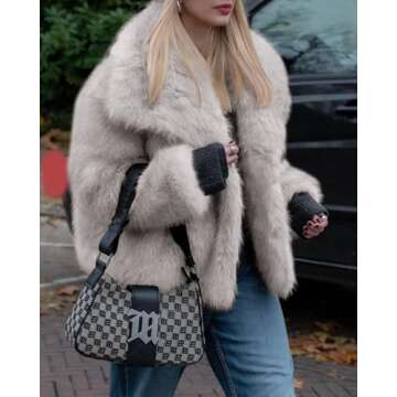 Chic Cicy Bell Women's Faux Fur Coat - Warm & Stylish