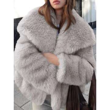 Chic Cicy Bell Women's Faux Fur Coat - Warm & Stylish