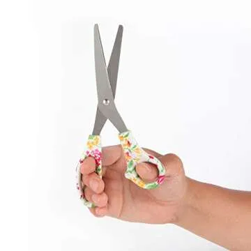 VIBRANZ-LAB Craft Scissors for Office Scissors for Kids Scissors Office Heavy Duty Scissors Child Scissors Desk Accessories School Supplies 8" Multipurpose Home Office Art Sharp Blades Comfort-Grip