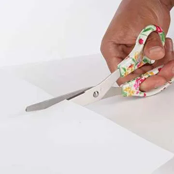 VIBRANZ-LAB Craft Scissors for Office Scissors for Kids Scissors Office Heavy Duty Scissors Child Scissors Desk Accessories School Supplies 8" Multipurpose Home Office Art Sharp Blades Comfort-Grip