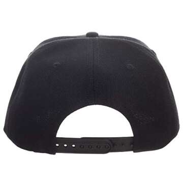 Bioworld Super Mario 8-Bit Black Snapback Hat for Men