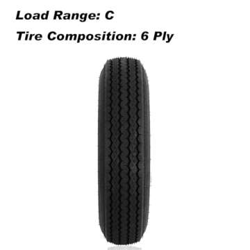 YUANXING 530-12 Trailer Tires with White Rims - Durable & Reliable