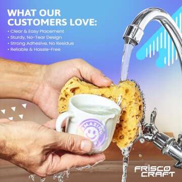 Frisco Craft Premium Tack Clear Transfer Tape for Vinyl with Paper Backing - Perfect for Self Adhesive Vinyl for Signs, Decals, Holographic Vinyl & More (Original Clear, 12" x 50 ft)