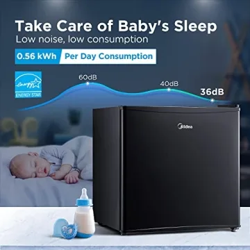 Compact 1.6 Cubic Feet Refrigerator with Reversible Door