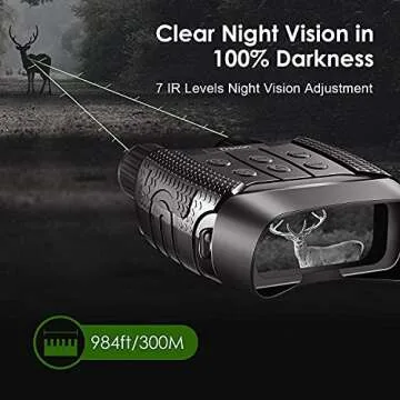 4K Handsfree Night Vision Goggles with Screen and Strap