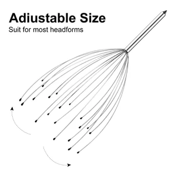 Asqraqo Stocking Stuffers, 2 Pack Scalp Massagers, 20 Fingers Hand-held Massage Tingle, Head Massagers for Deep Relaxation, Stress Relief and Hair Stimulation