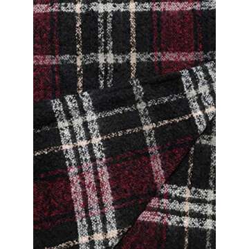 VIMPUNEC Buffalo Plaid Poncho for Women - Stylish & Warm
