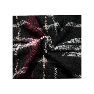 VIMPUNEC Buffalo Plaid Poncho for Women - Stylish & Warm