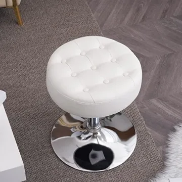 Furniliving Adjustable Swivel Makeup Stool - Stylish Comfort