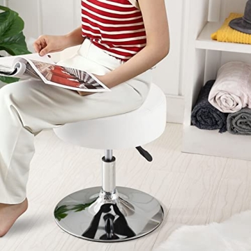 Furniliving Adjustable Swivel Makeup Stool - Stylish Comfort
