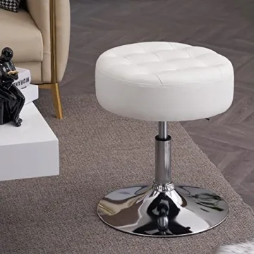 Furniliving Adjustable Swivel Makeup Stool - Stylish Comfort