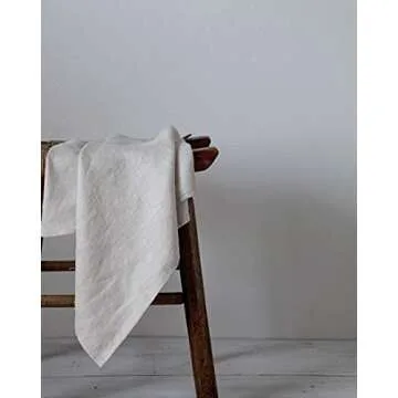 LK PureLife Flax Linen Kitchen Towels - Set of 2, 20x27 Inch