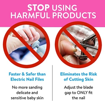 Safe Adjustable Baby Nail Clipper for Infants and Toddlers