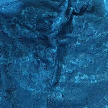 XAKALAKA Plus Size Lace Bodysuit Teddy Lingerie Peacock Blue