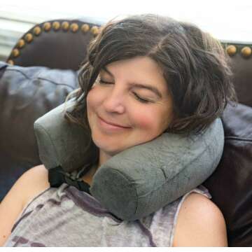 Dot&Dot Memory Foam Neck Pillow for Travel Comfort