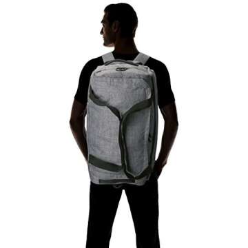 Herschel Outfitter Travel Duffel Bag, Raven Crosshatch, 50.0L