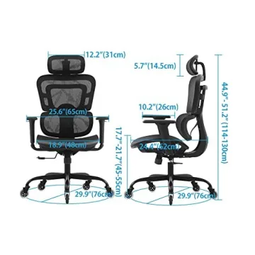 KERDOM Ergonomic Desk Chair for Ultimate Comfort and Support