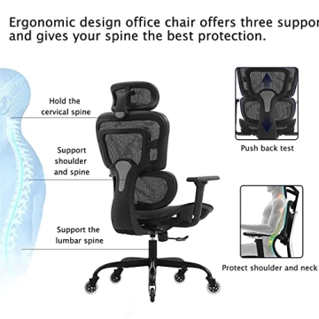 KERDOM Ergonomic Desk Chair for Ultimate Comfort and Support